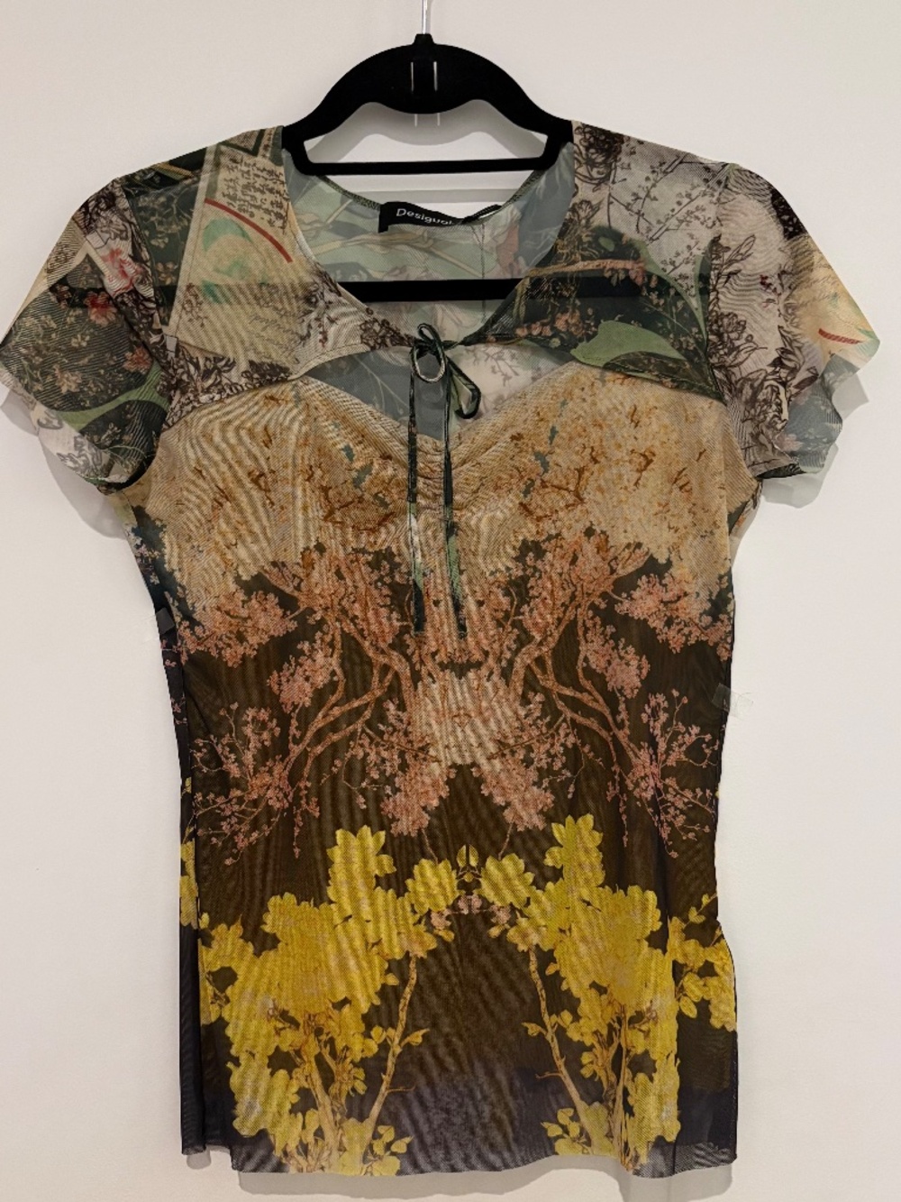 NWT Desigual Multicolor Tulle Top, Size S - Picture 6 of 14